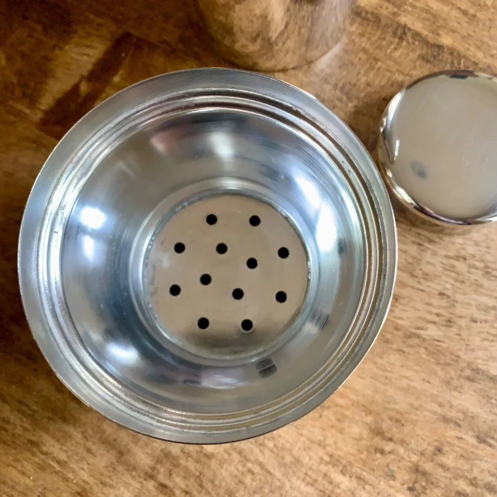 Vintage Silver Plate Cocktail Shaker EPNS Spain | Mid Century Barware | 3 Piece